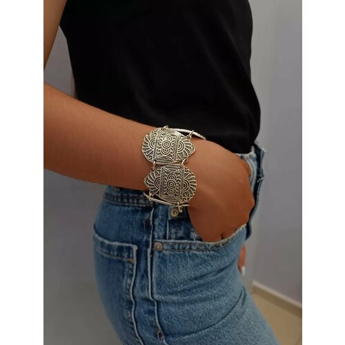 Браслет-цепочка 1 шт размер 21 см серебристый 990₽