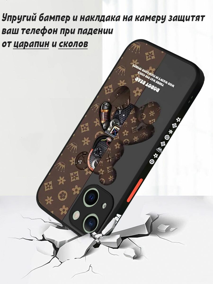 Чехол на Iphone 13 с принтом/Чехол с защитой камеры на Айфон 13 с рисунком — фото 1