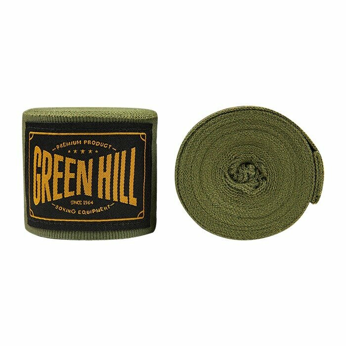 THBHW-10 боксерские бинты Flexfit зеленый - Green Hill - Зеленый - 3,5 м.