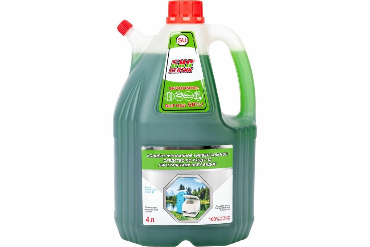 Универсальное средство по уходу за биотуалетами всех видов 4 л Биосептик SU