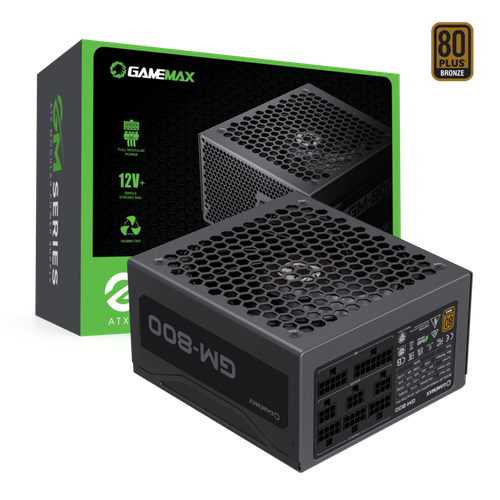 Блок питания GameMax GM-800 Modular (Черный 800W 80+Bronze 140мм 20+4pin 2*4+4pin(CPU) 4*6+2pin(PCI-E) 6*SATA 2*MOLEX) черный