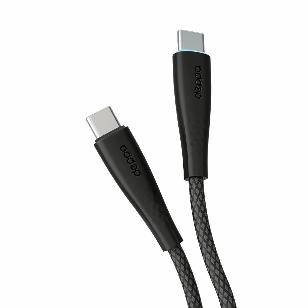Кабель USB Type-C быстрая зарядка для ноутбука, планшета, 1 м Deppa 72532-OZ/ Без заводской упаковки