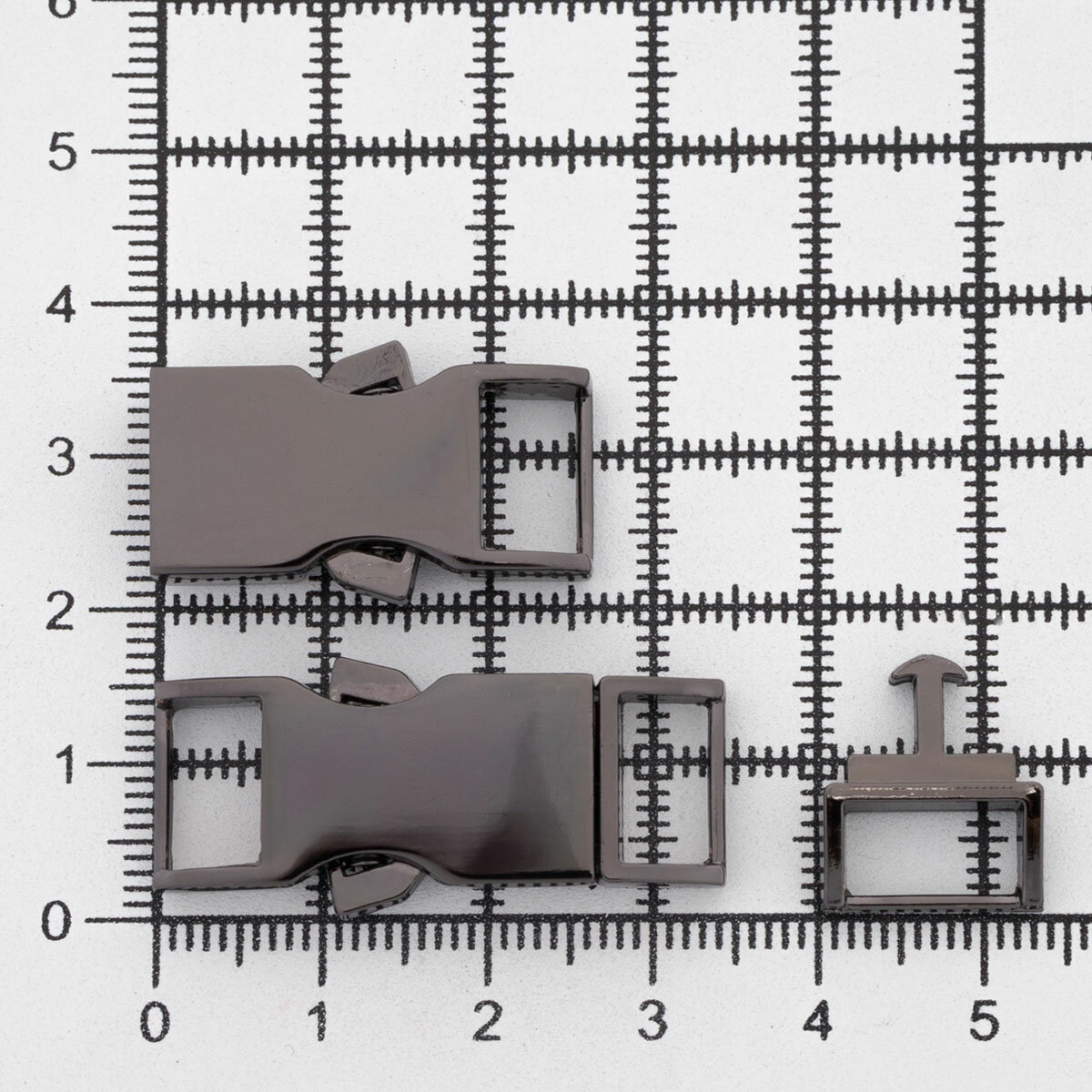 ГНУ14421 (НРЕ1105) Фастекс 10мм ушко, 34*14мм (черный никель) — фото 1