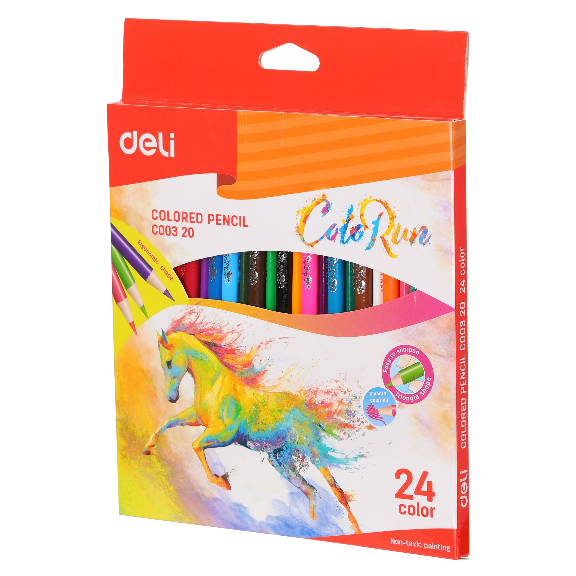 Карандаши цветные Deli 24 шт.