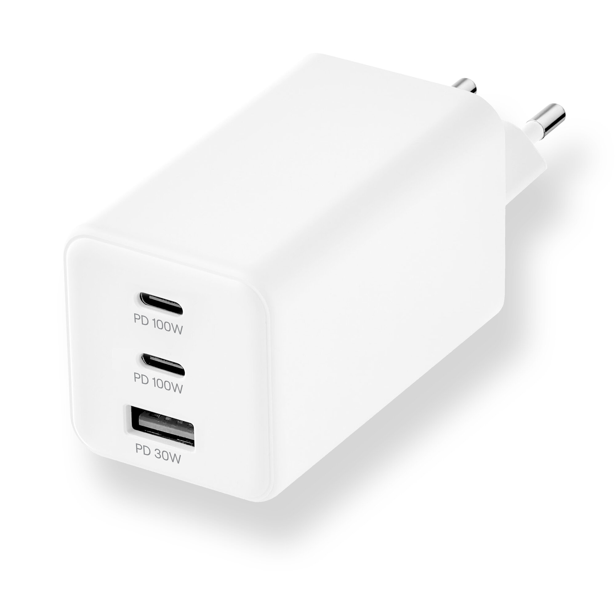 Сетевое зарядное устройство uBear Bridge, USB-C/USB A, 100 Вт, GaN с поддержкой протоколов быстрой зарядки — фото 1