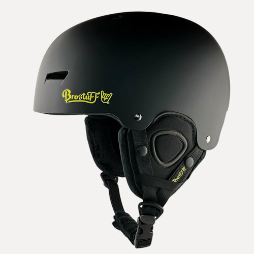 Изображение товара Шлем для сноуборда, горных лыж BroStuff team matt black, размер S (50-54см)