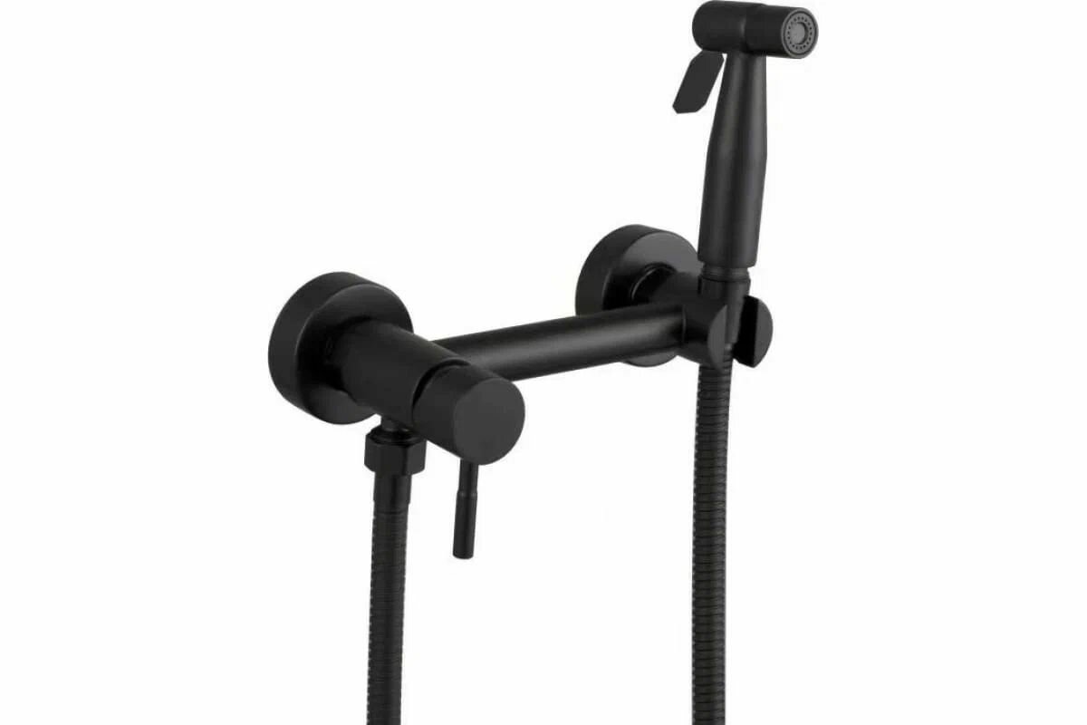 Смеситель для биде, душа, чёрного цвета Zerix SUS-222(BLACK), нержавеющая сталь