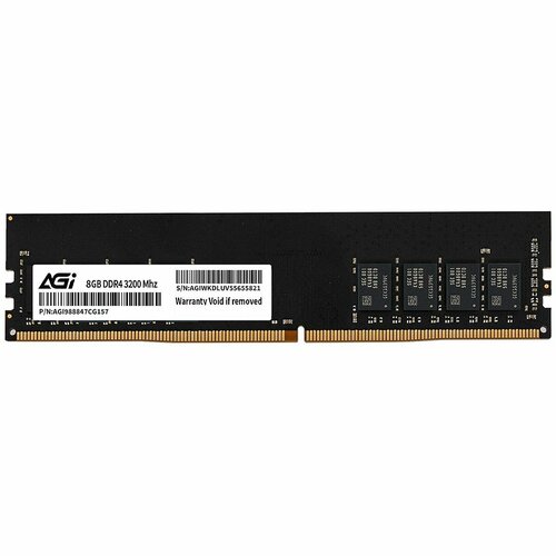 Модуль памяти AGI AGI320008UD138 8GB DDR4 3200 DIMM UD138 Non-ECC RTL 1526₽