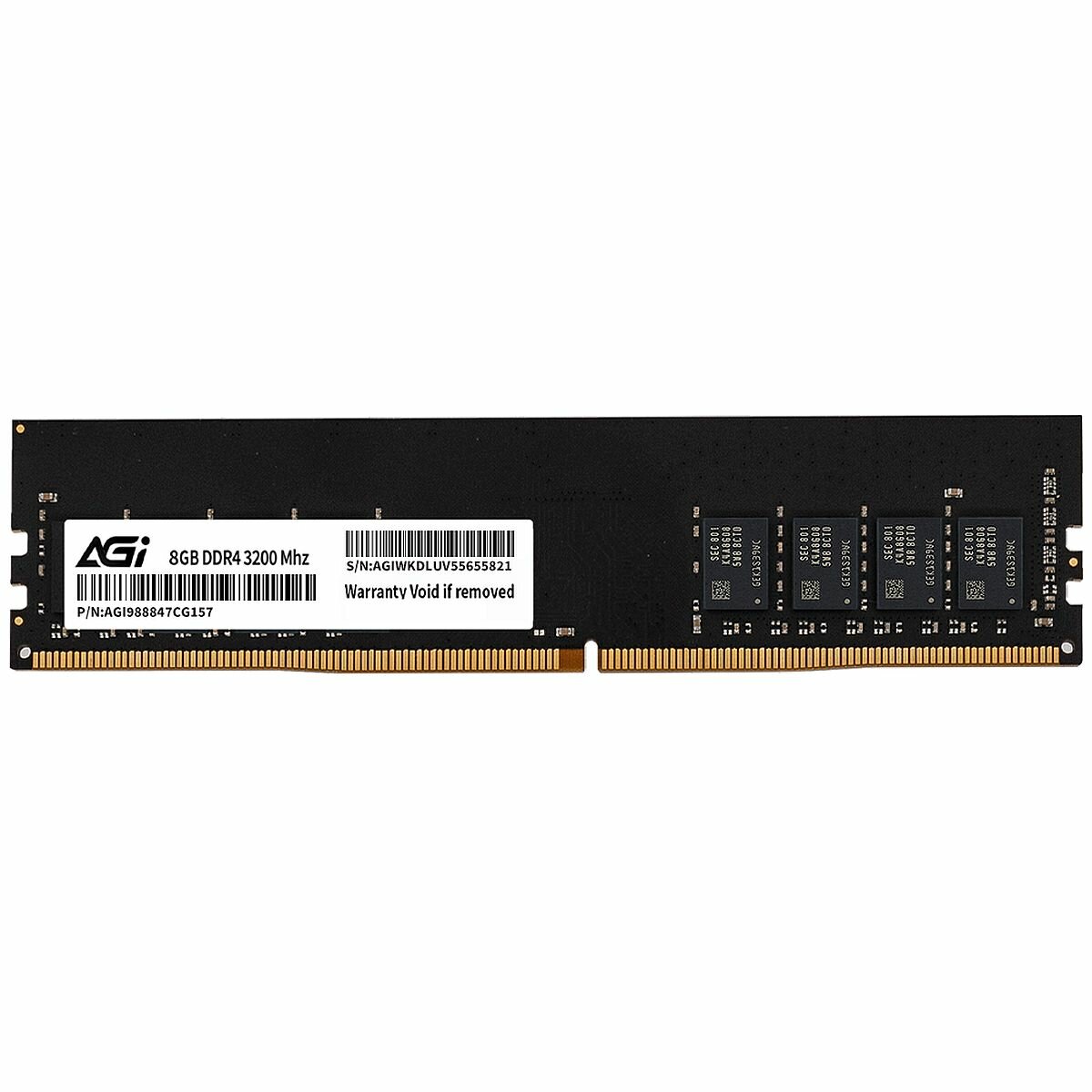 Модуль памяти AGI 8GB AGI DDR4 3200 DIMM UD138 || Non-ECC, RTL уц-3-3