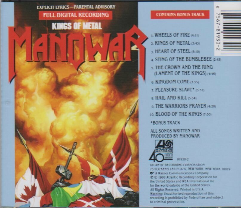 Manowar - Warriors Of The World Аудио CD Лицензия – купить на