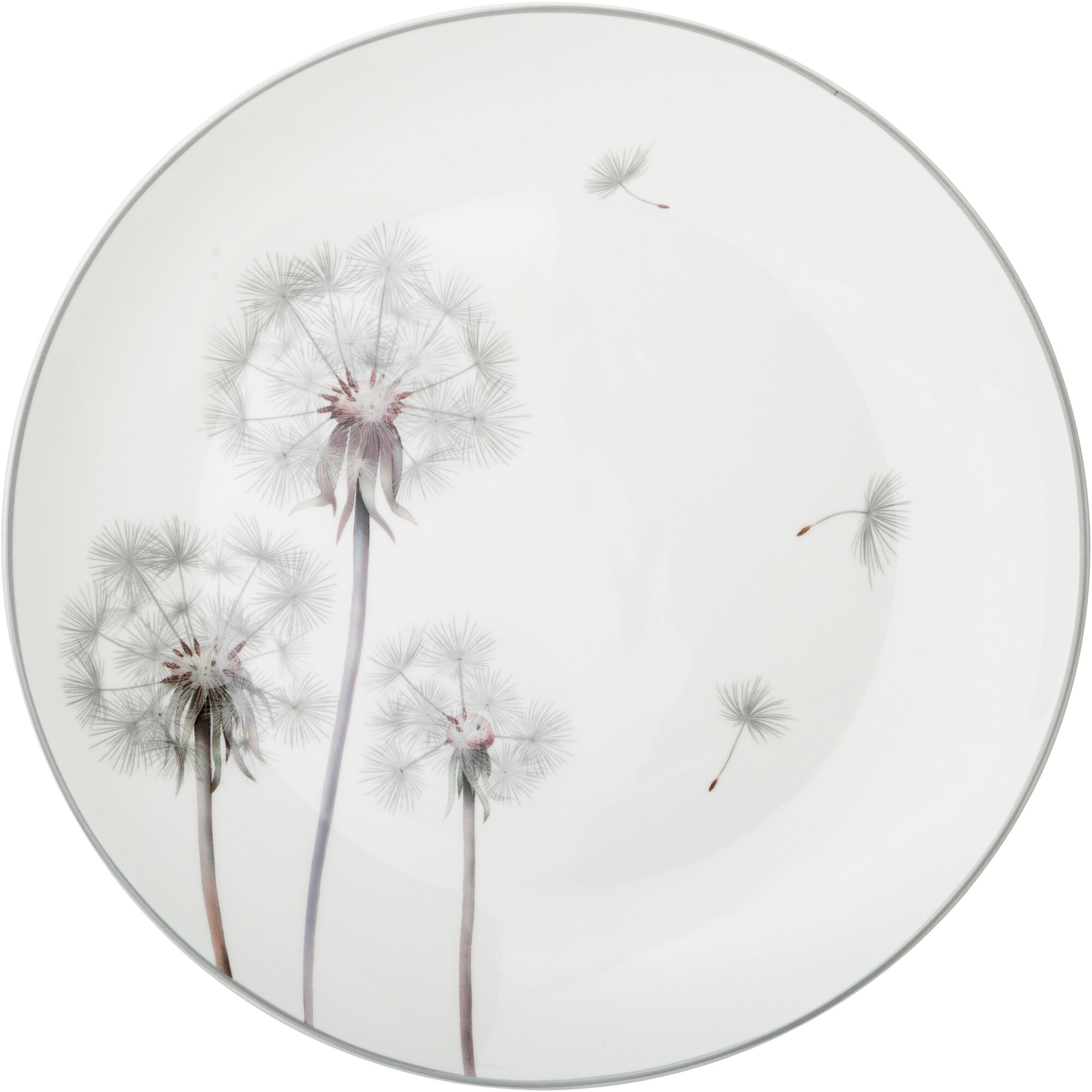 Тарелка Lefard "Dandelion", обеденная, 1 шт, фарфоровая, 25,5 см — фото 1