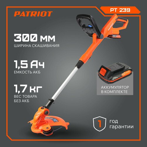 PATRIOT PT 239, 21В, ширина скашивания 30см