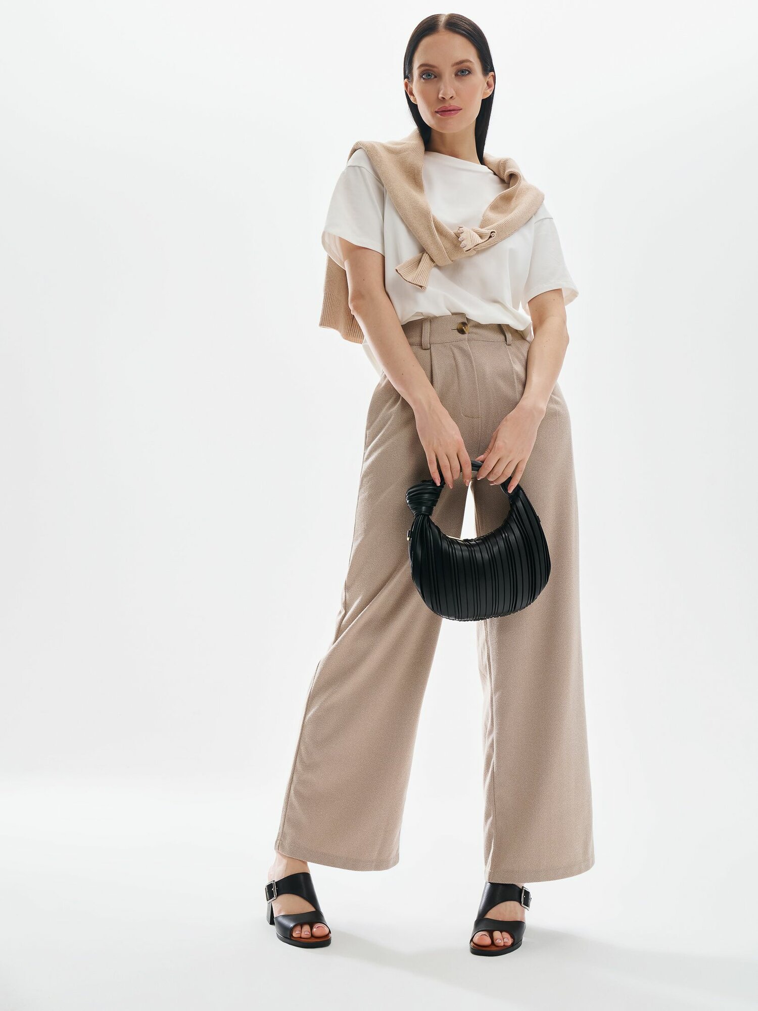 Сумка багет kari, черный графит — фото 1