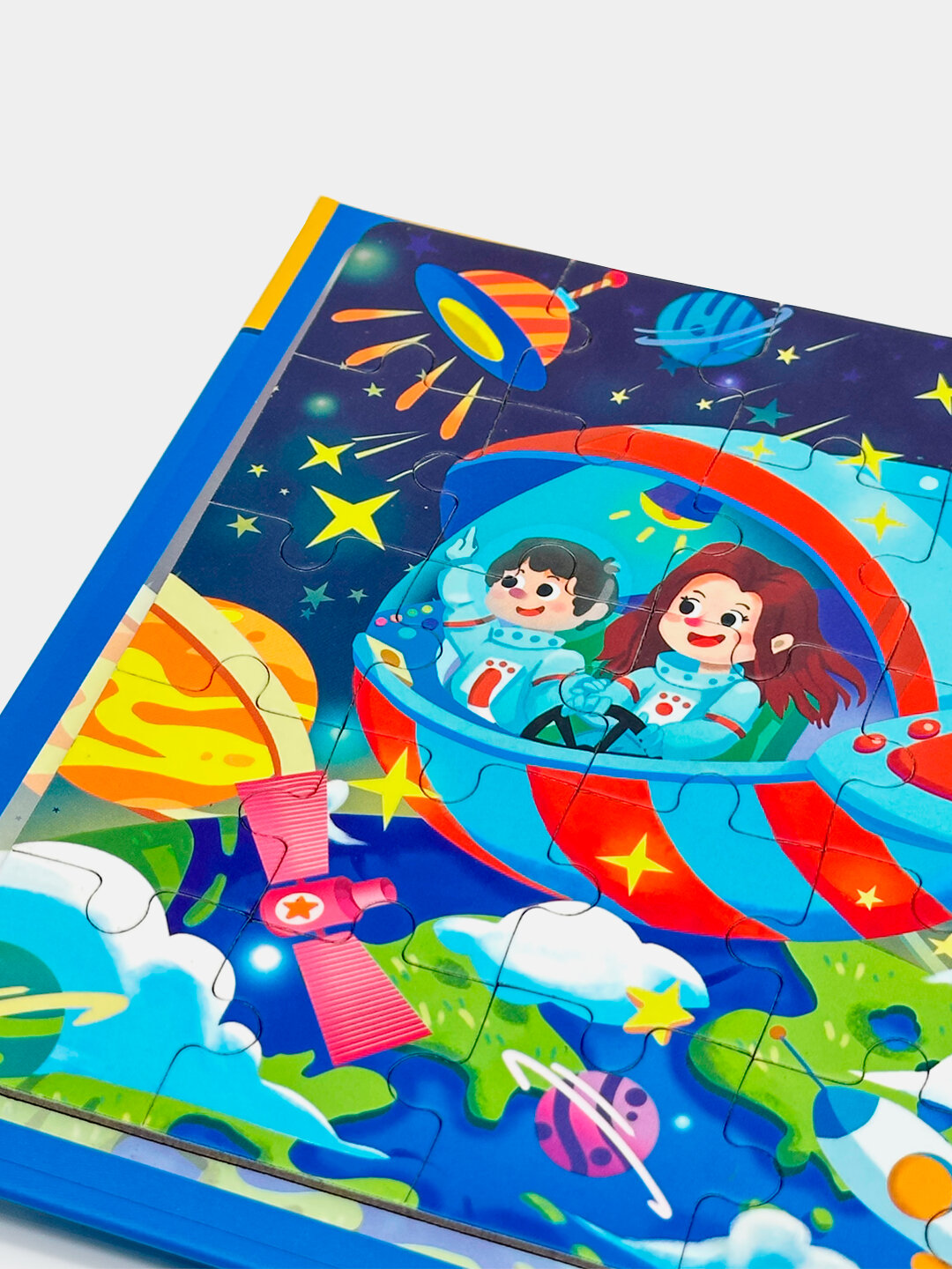 Магнитный пазл-головоломка "3 в 1" для малышей, пазл-книга из дерево, 18х18 см — фото 1