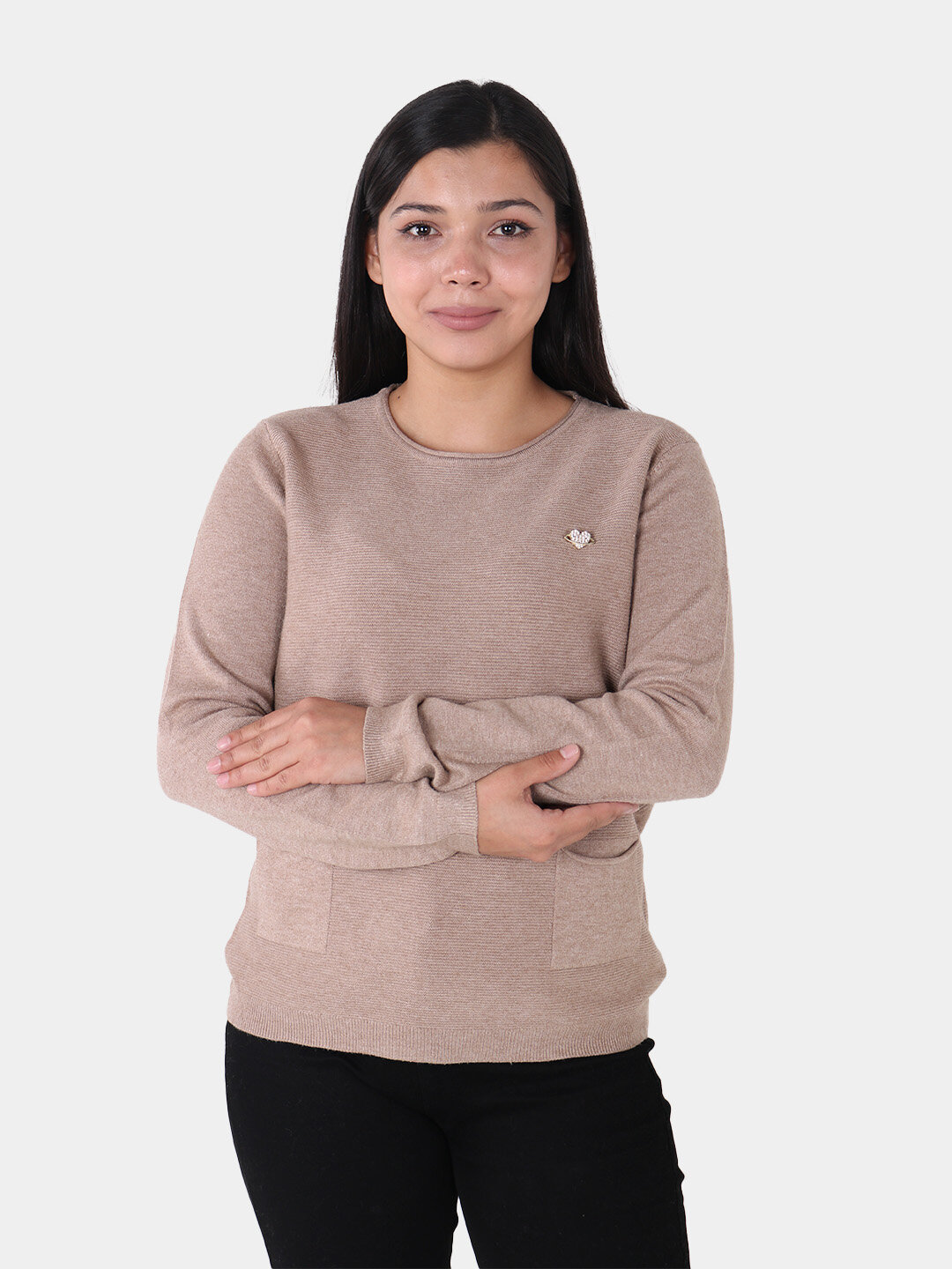 Свитер размер One Size, , бежевый — фото 1