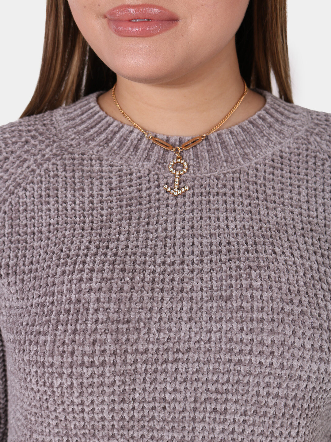 Свитер размер One Size, , бежевый меланж — фото 1