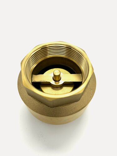 Изображение товара Обратный клапан "Обратный клапан 2", латунь, пружинный, с металлическим затвором