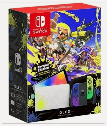Изображение товара Игровая приставка Nintendo Switch OLED, 64Gb, Splatoon 3 Edition