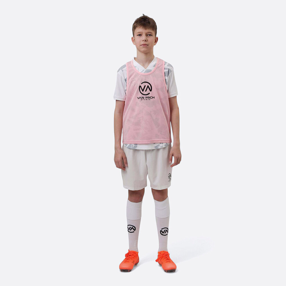 Манишка футбольная Van Mich Sports Bib, полиэстер, детская, розовая - INDJ1125-616(164) — фото 1