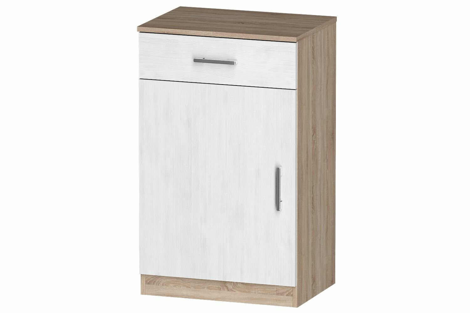 Тумба Лайф 55*40*90 (ящик+дверь) ЛТ-01 материал ЛДСП цвет Дуб сонома/Северное дерево