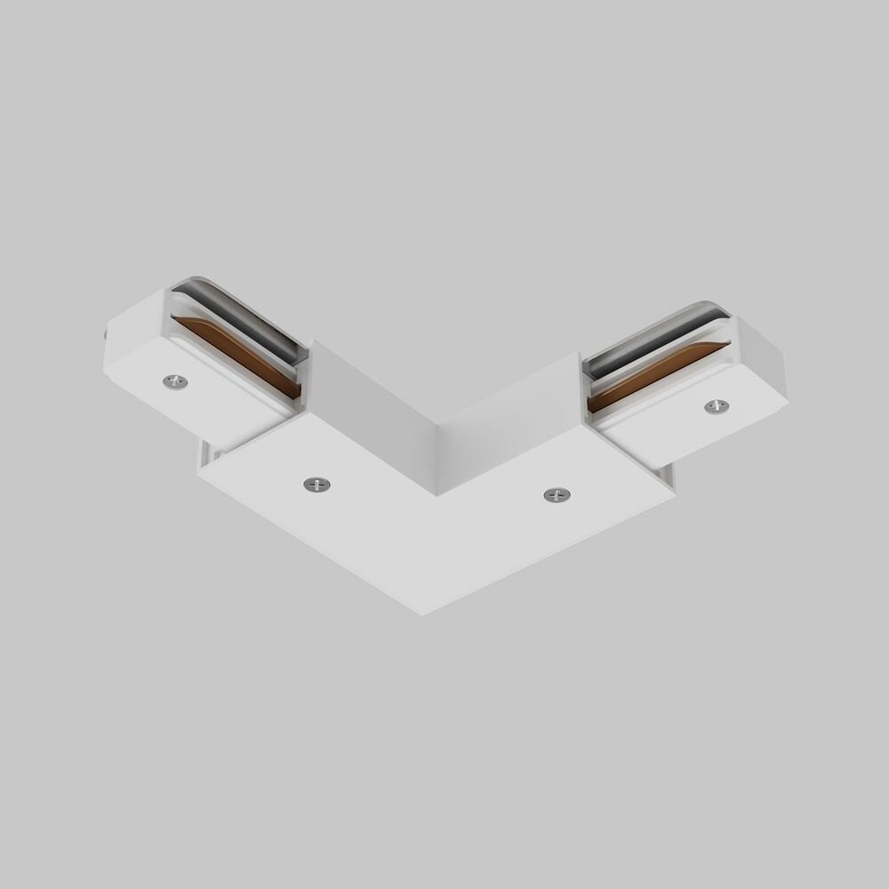 Угловой соединитель с подводом питания для трековой системы CITY 2TRA Белый