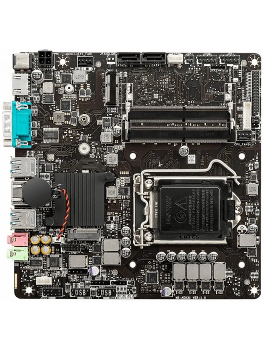 Материнская плата H510TI-S09 (LGA1200, mini-ITX) OEM