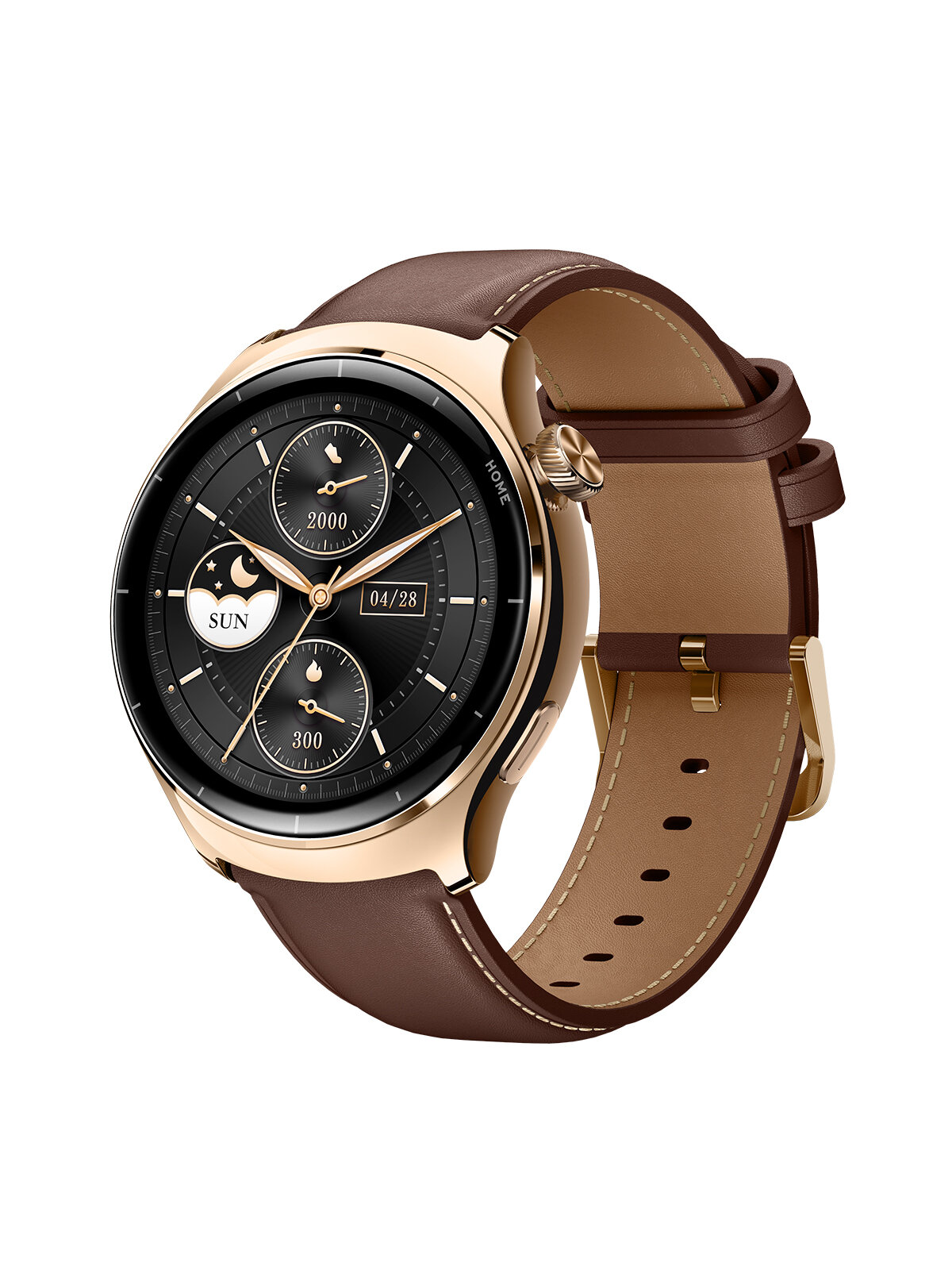 Смарт-часы Mibro Watch Lite 3 Pro, Золотой, кожаный и силиконовый ремешок, GPS, AMOLED 1,32, 5ATM