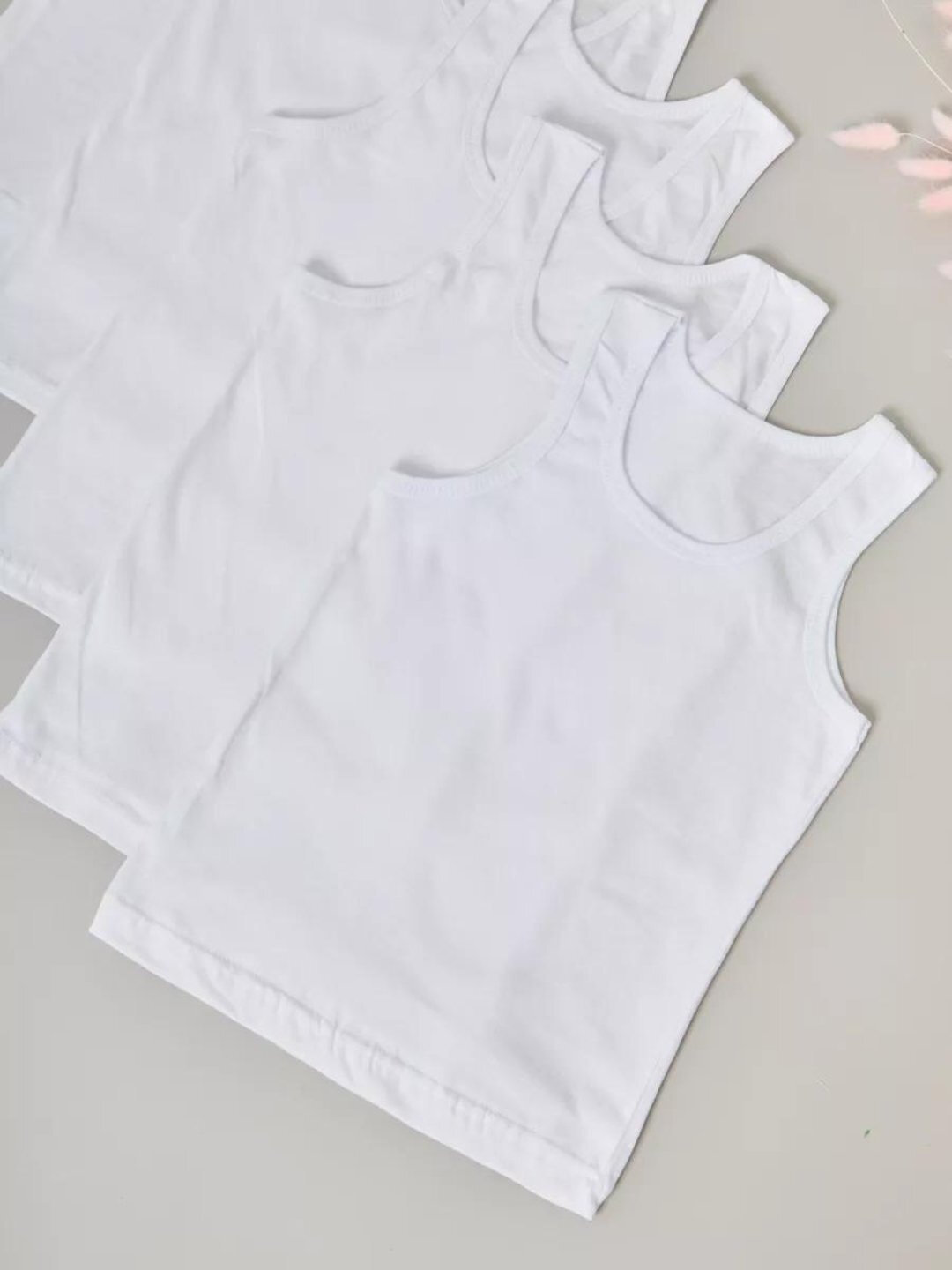 Майка для мальчиков, для школы, для спорта, хлопокМайка для мальчиков, для школы, для спорта, хлопок