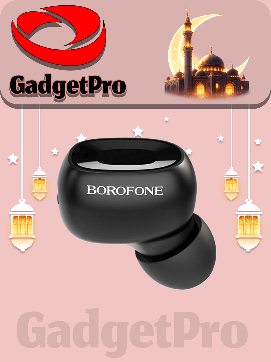 Беспроводная Bluetooth-гарнитура Borofone BC28 Shiny Sound Mini: стильный дизайн, отличное звучание, для телефона