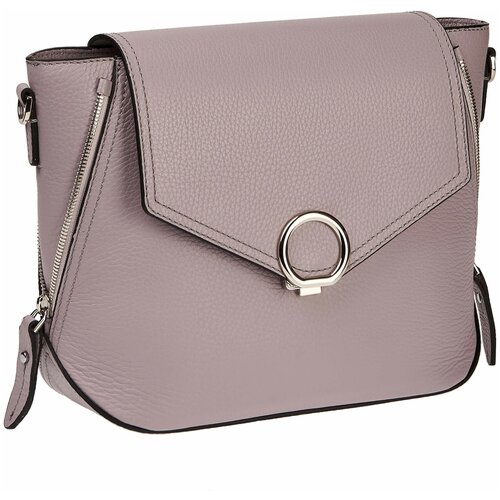 фото Сумка кросс-боди dr.koffer, натуральная кожа, фиолетовый