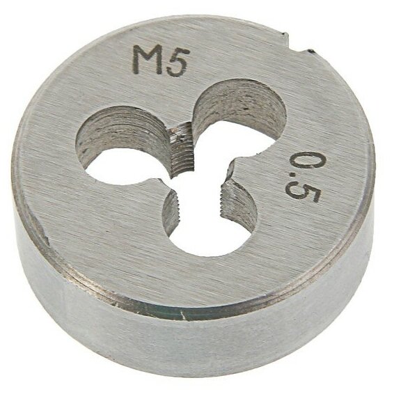 Плашка метрическая тундра М5 х 0.5 мм