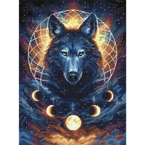 Dream Catcher Wolf #L8069 LetiStitch Набор для вышивания 29 x 39 см Счетный крест