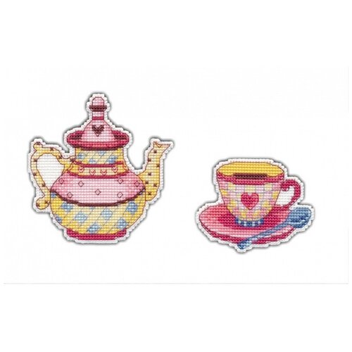 Набор для вышивания «Приятного чаепития», 10x10 см и 8x6 см, Овен набор приятного чаепития 10х10 овен 1080 10х10 8х6 овен 1080