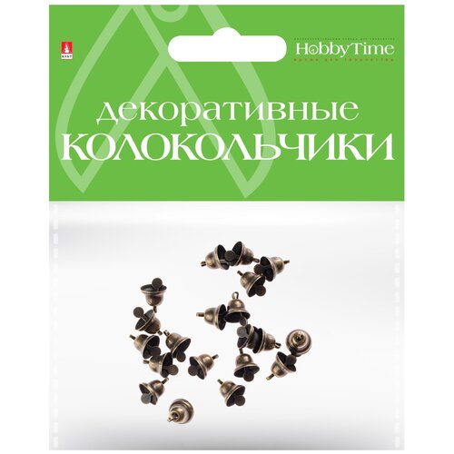 колокольчики набор 10 бронзовые диаметр 10 мм цена за 1 набор Набор декоративных элементов Колокольчики, набор №10, 10 мм