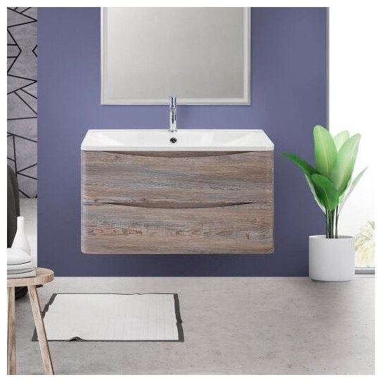 Тумба с раковиной BelBagno Acqua 100 подвесная, pino scania