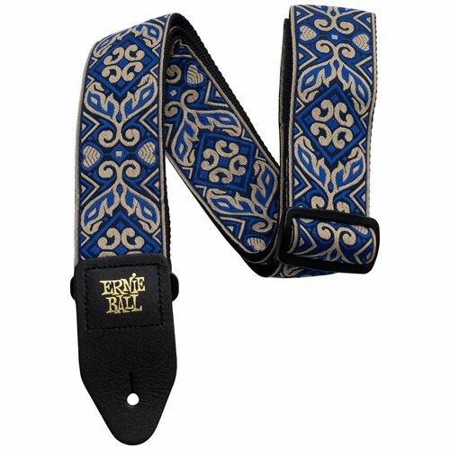 ERNIE BALL 4165 Jacquard Tribal Blue - Ремень для гитары гитарный ремень ernie ball 4165 tribal blue jacquard