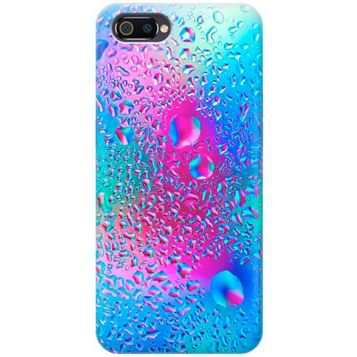 фото Re:pa накладка transparent для oppo a1k / realme c2 с принтом "капли на стекле"