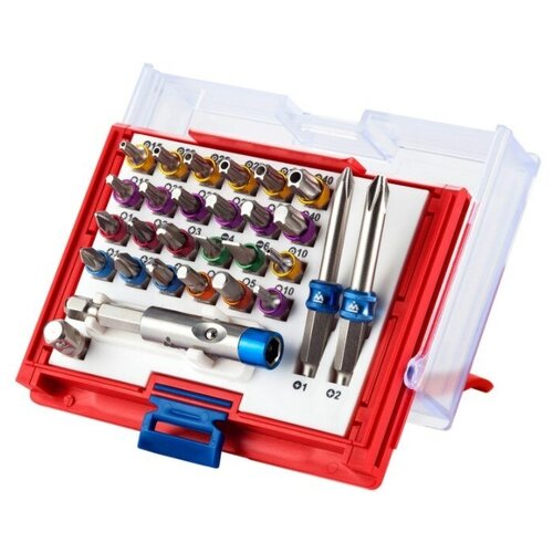 Набор вставок бит 14 TORX HEX PZ PH SLOT 28 предметов мастак 058-11028C 15695241 9820₽