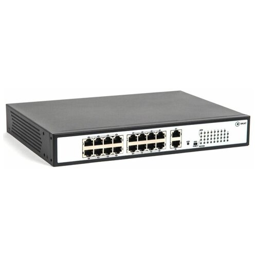 Skat PoE-16E-2G PoE Plus switch, power 250W, ports: 16-Ethernet, 2-Uplink .