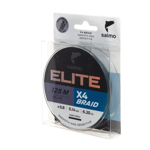 фото Леска плет. salmo elite х4 braid dark gray 125/014