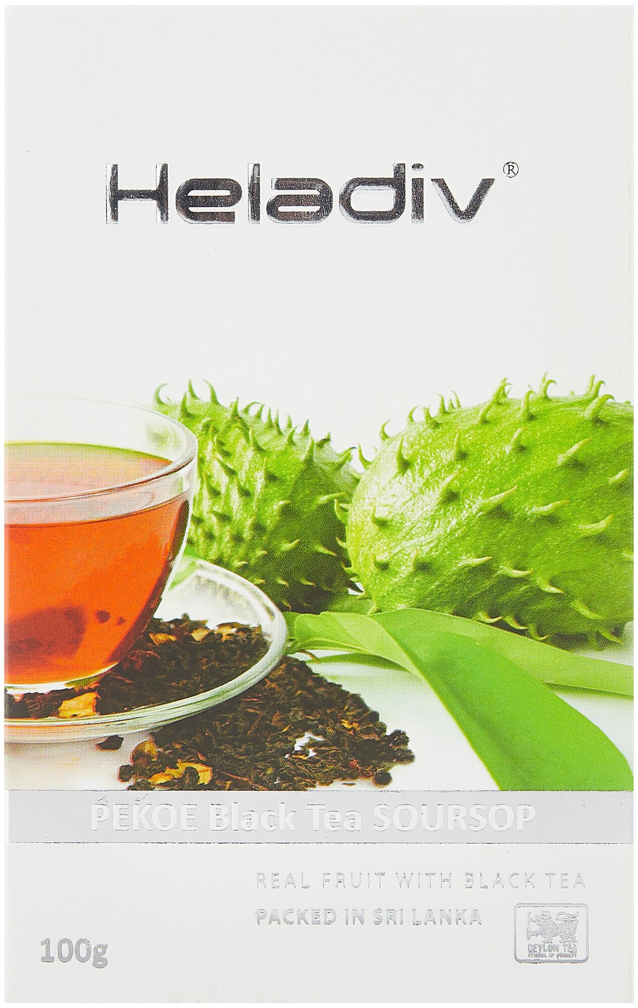 Чай Heladiv PEKOE Black Tea Soursop (черный с саусепом) листовой, 100г 1 - фотография № 2