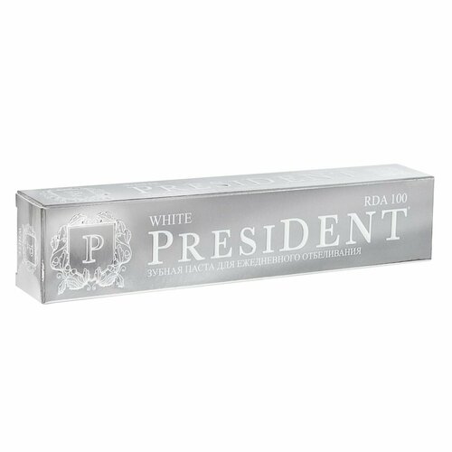 Паста зубная PRESIDENT White 100 RDA 1088₽