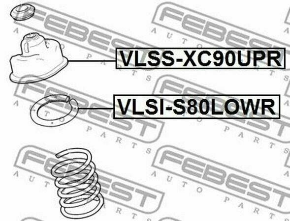 Опора заднего амортизатора Febest VLSS-XC90UPR