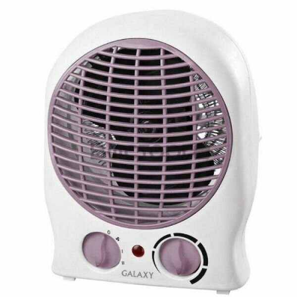 Тепловентилятор GL 8176, 2000 Вт, вентиляция без нагрева, бело-розовый - фотография № 1