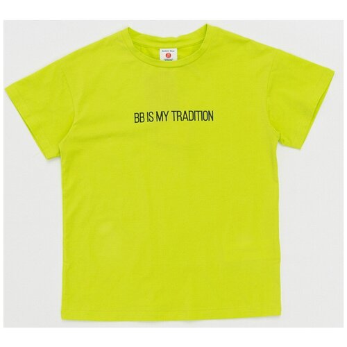 фото Футболка button blue, размер 128, салатовый