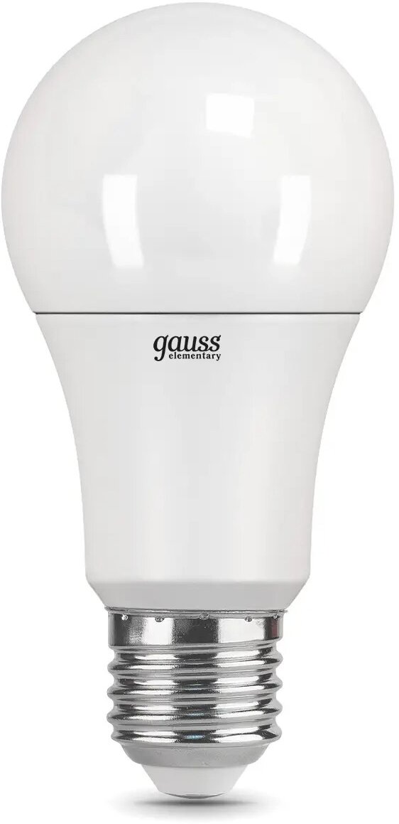 GAUSS(группа VARTON) Лампа светодиодная Elementary 20Вт A60 грушевидная 6500К холод. бел. E27 1750лм GAUSS 23239 - фотография № 1