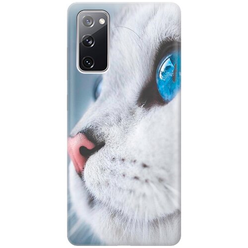 фото Силиконовый чехол на samsung galaxy s20 fe / самсунг с20 фе с принтом "кошачий взгляд" gosso