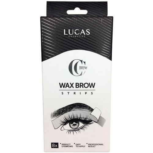 Lucas' Cosmetics, Набор восковых полосок CC Brow, 25 шт.