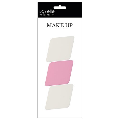 Lavelle Набор спонжей ромб 3 шт розовыйбелый 192₽