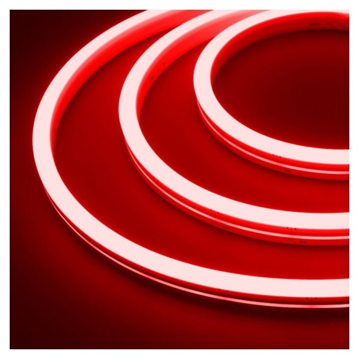Гибкий неон 2835, 120SMD, 12V, красный, 11Вт/м, (5метров, 6*12mm) - фотография № 3